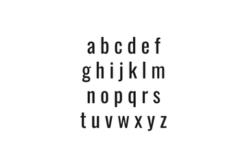 Lower Case Letter Decals - Letters a-z - Vinyl Decal for Homes, Mailbox, Doors, and More!